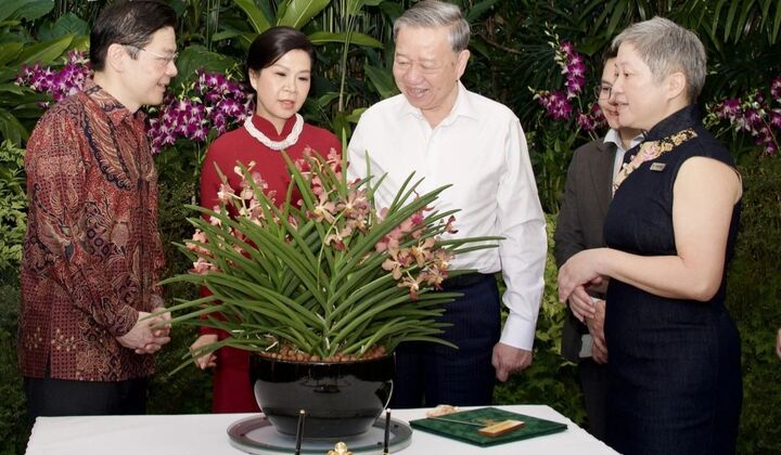 Singapore lấy tên Tổng Bí thư Tô Lâm và Phu nhân đặt cho loài hoa lan mới