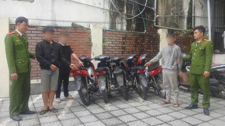 Bắt ổ nhóm thanh, thiếu niên gây ra loạt vụ trộm tài sản ở Huế 