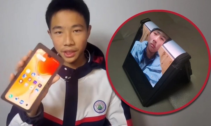 Nam sinh cấp 3 chế tạo thành công điện thoại gập