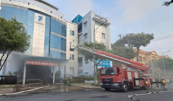Thông tin mới nhất vụ cháy trụ sở VNPT Tiền Giang