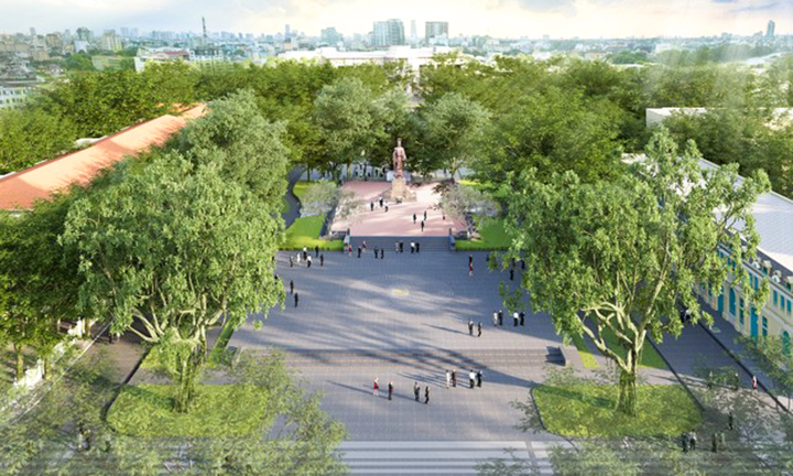 Quận Hoàn Kiếm chỉ dịch chuyển, không chặt hạ cây xanh ở vườn hoa Lý Thái Tổ