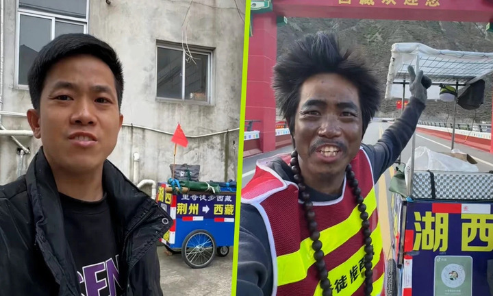 Sau thử thách đi bộ 3.300km, thanh niên 31 tuổi trông già như ông lão 50