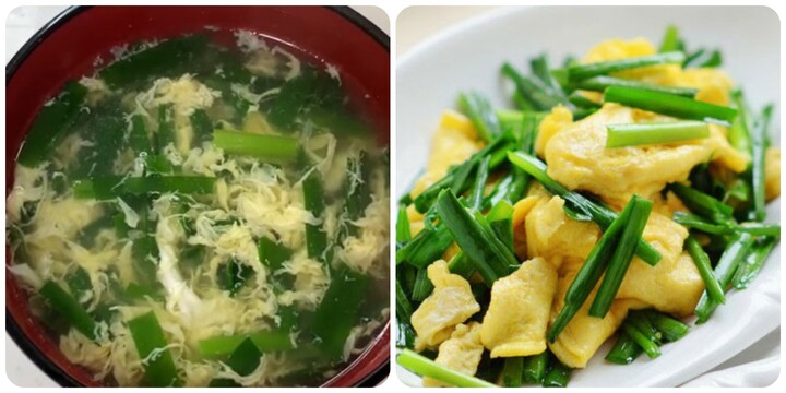 Một số món ăn bài thuốc chữa bệnh từ lá hẹ