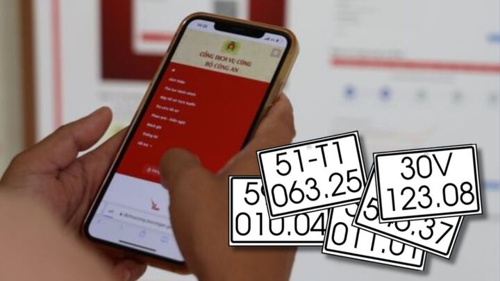 Bấm biển số xe online trên VNeID thế nào?
