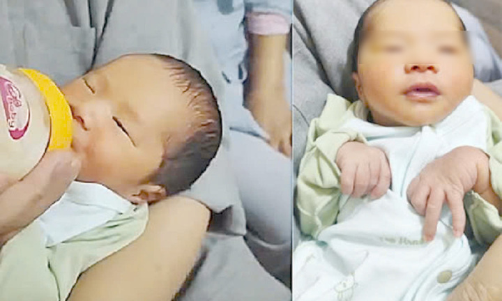 Bé trai sơ sinh bị bỏ rơi cạnh ngôi chùa ở Hải Phòng