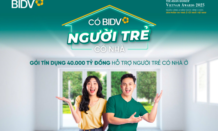 BIDV tung gói tín dụng 40.000 tỷ đồng hỗ trợ người trẻ nhân ngày 26/3