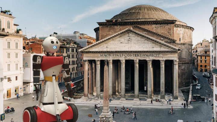 Xuất hiện 'trợ lý' du lịch AI đầu tiên tại đền Hadrian, Rome