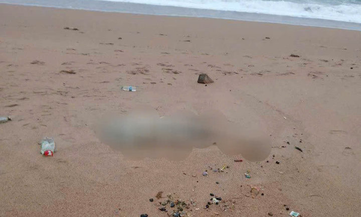 Thi thể nam giới không nguyên vẹn trôi dạt vào bờ biển Phú Yên