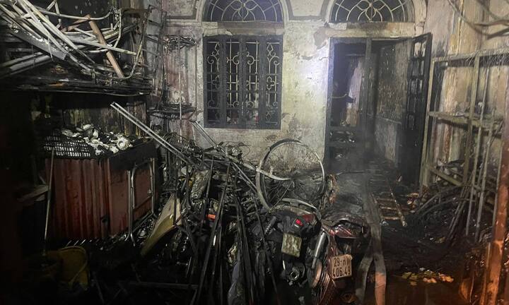 Cháy nhà ở Hà Nội, ông lão 78 tuổi tử vong