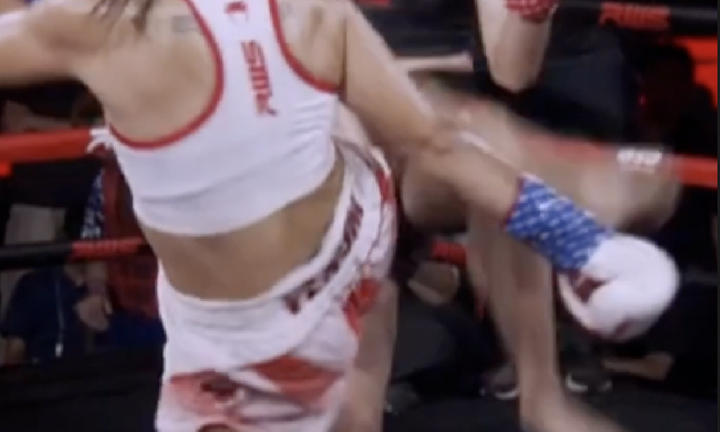 Nữ võ sĩ muay Thái gãy chân, thua knock-out đối thủ chỉ sau 17 giây