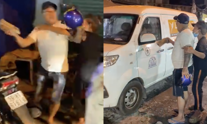 Làm rõ clip người đi xe máy chặn đường ô tô, hung hãn đập bể kính lái ở TP.HCM