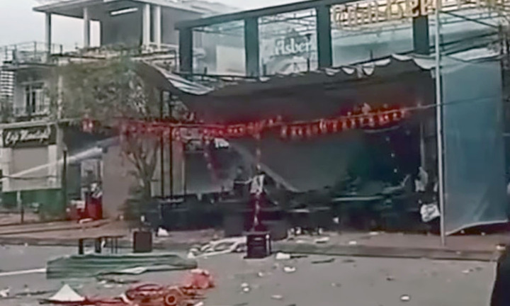 Nổ lớn tại quán bia ở Quảng Ninh