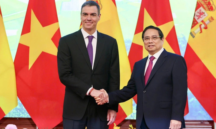 Thủ tướng Việt Nam, Tây Ban Nha hội đàm, chứng kiến lễ ký nhiều văn kiện hợp tác