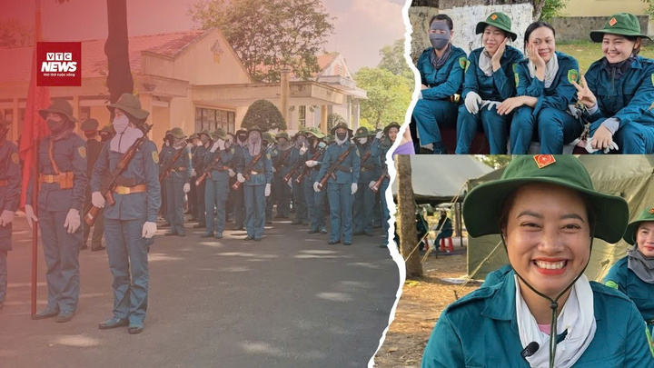 Những 'bóng hồng' kiêu hãnh giữa nắng mưa chuẩn bị cho lễ diễu binh 30/4