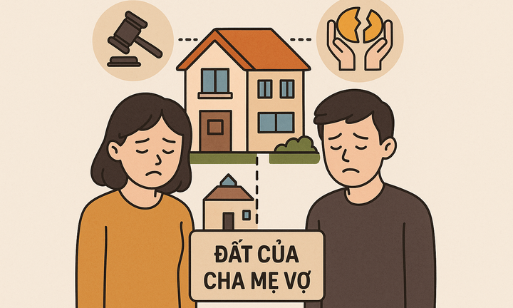 Xây nhà trên đất của bố mẹ vợ, khi ly hôn chia tài sản ra sao?