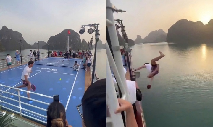 Để khách chơi pickleball trên boong tàu rồi rơi xuống biển, chủ tàu bị phạt