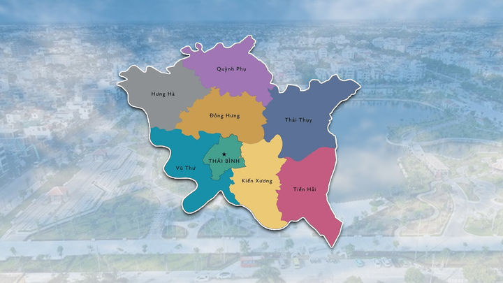 Infographic: Dự kiến 65 đơn vị hành chính cấp xã ở Thái Bình sau sắp xếp