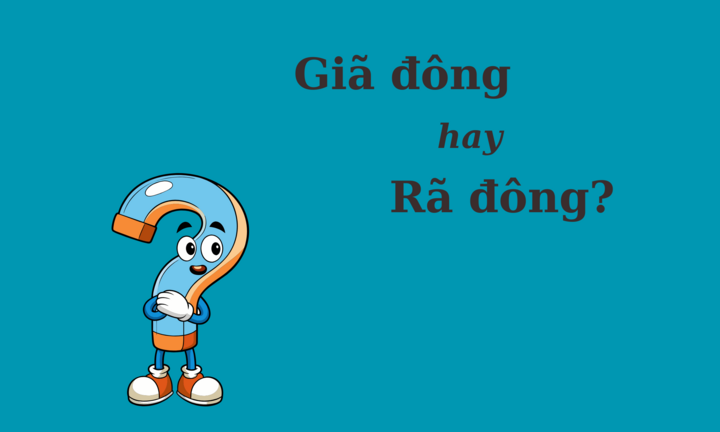 Thử thách Tiếng Việt: 'Giã đông' hay 'rã đông'? 