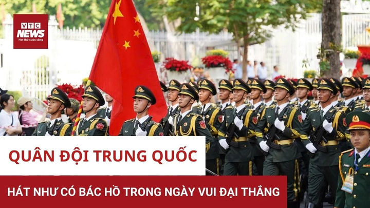 Khoảnh khắc đặc biệt: Bộ đội Trung Quốc hòa giọng 'Như có Bác Hồ trong ngày vui đại thắng' tại TP.HCM