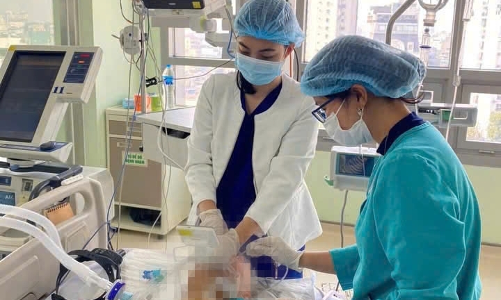 Ngừng tim phổi vì hóc thịt bò