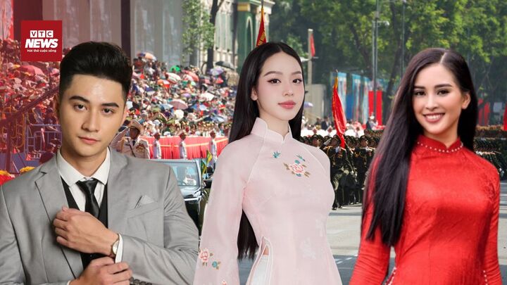 Hoa hậu Tiểu Vy, Thanh Thuỷ chia sẻ xúc động trong lễ diễu hành diễu binh 30/4