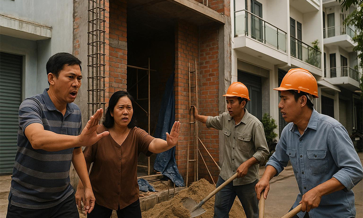 Xây nhà 2 năm không xong vì bị hàng xóm làm khó, tôi chỉ còn thiếu nước quỳ lạy