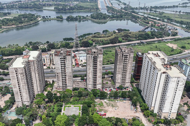 Cận cảnh khu ký túc xá, trung tâm thương mại dự kiến làm trụ sở phường ở Hà Nội