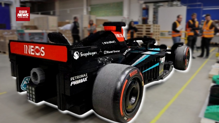 Xe đua F1 từ hàng trăm nghìn mảnh LEGO tỷ lệ như thật, tốc độ 20 km/h