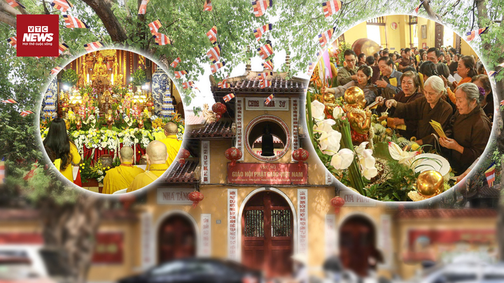 Xúc động nghi thức tắm Phật tại Đại lễ Phật đản 2025 ở chùa Quán Sứ 