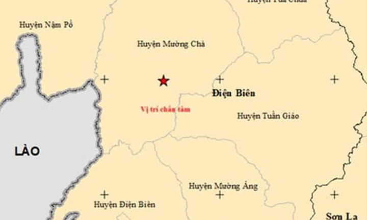 Động đất 5 độ Richter gây rung lắc nhà cửa ở Điện Biên