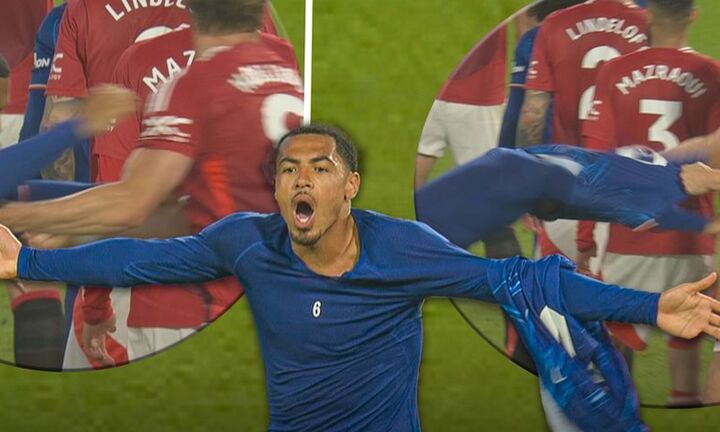 Cầu thủ Man Utd lột áo hậu vệ Chelsea