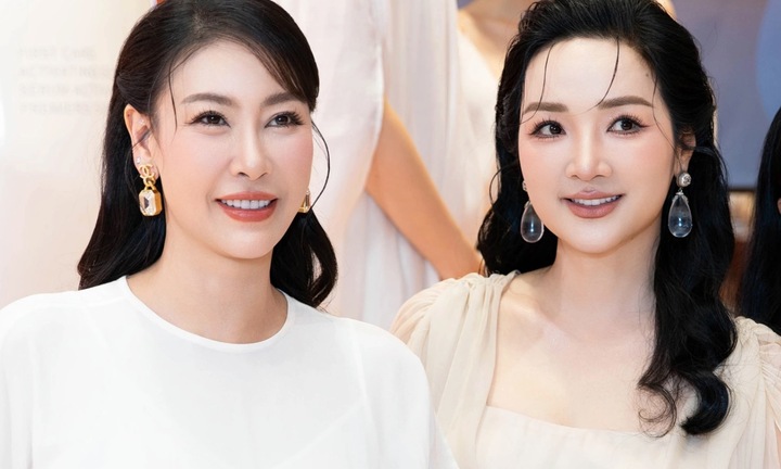 Hoa hậu Hà Kiều Anh, Giáng My đọ sắc tại 'Gốm sắc xuân thì'