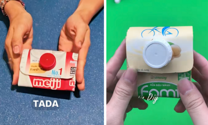 Trào lưu biến vỏ hộp sữa thành ví đựng tiền 'trendy'