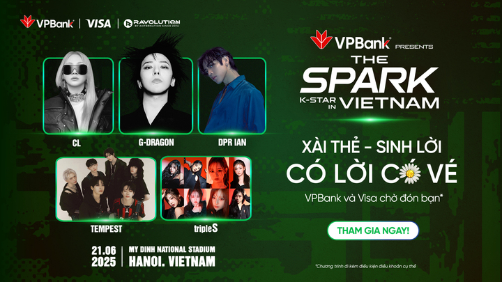 Lộ diện loạt ưu đãi tặng vé mời xem G-Dragon dành cho khách hàng VPBank