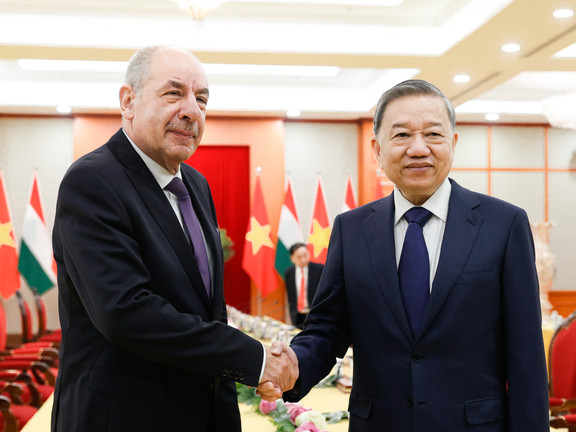 Tổng Bí thư Tô Lâm tiếp Tổng thống Hungary Sulyok Tamas