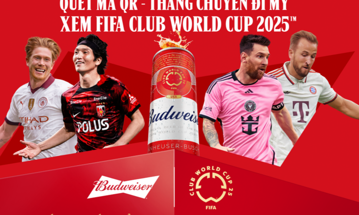 Budweiser tặng 10 chuyến đi Mỹ cho fan Việt ‘cháy’ cùng FIFA Club World Cup 2025