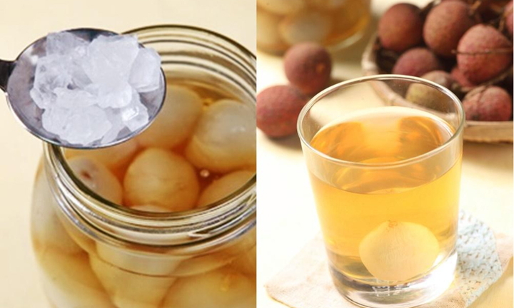 Cách làm giấm vải thiều vị chua dịu nhẹ, hương thơm tinh tế