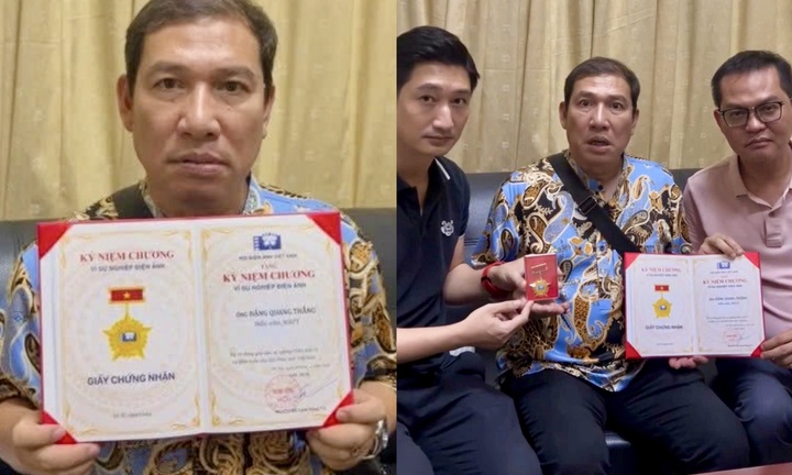 NSƯT Quang Thắng khiến dân mạng cười ngất vì biểu cảm 'hình sự' khi nhận giải