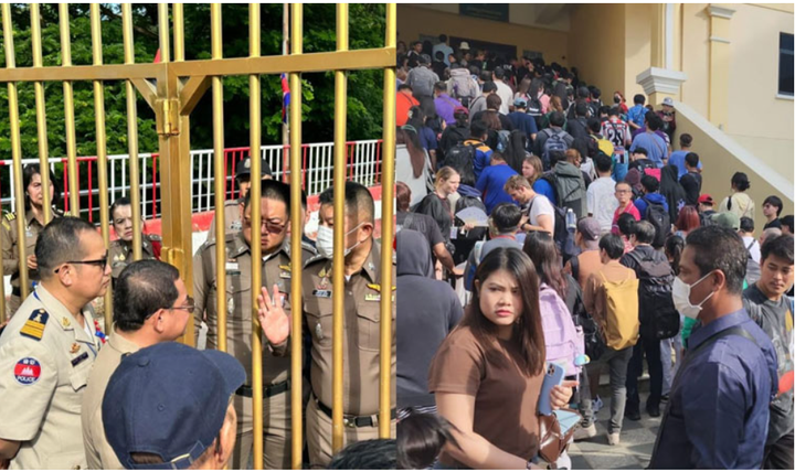 Thái Lan siết chặt an ninh biên giới, cửa khẩu quốc tế Poipet tắc nghẽn