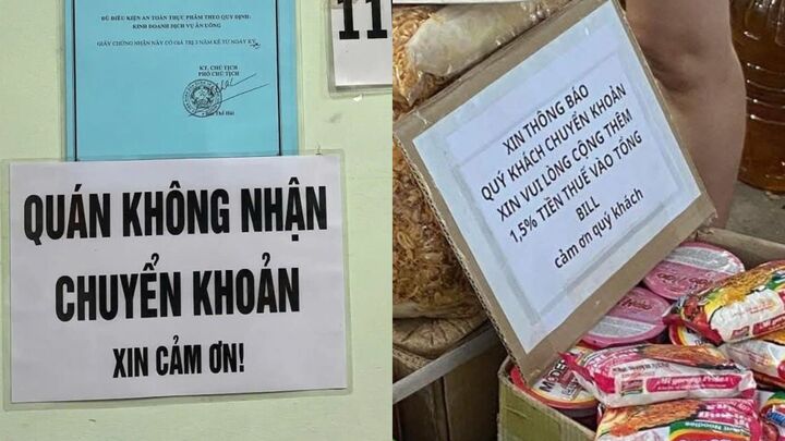 Người Việt đã quen chuyển khoản, quán chỉ nhận tiền mặt chắc chắn mất khách