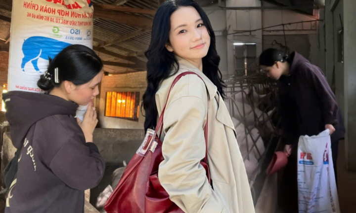 Mỹ nhân gen Z hút triệu view với cảnh vác tải cám phăng phăng nuôi 200 con lợn