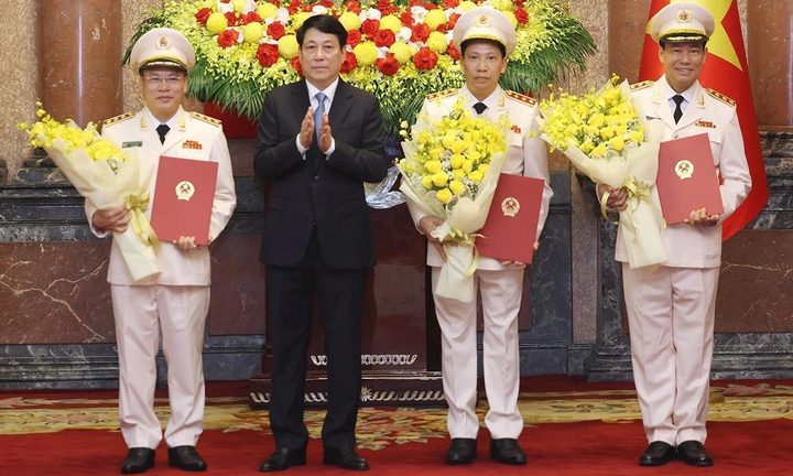 Ba Thứ trưởng Bộ Công an được thăng hàm Thượng tướng
