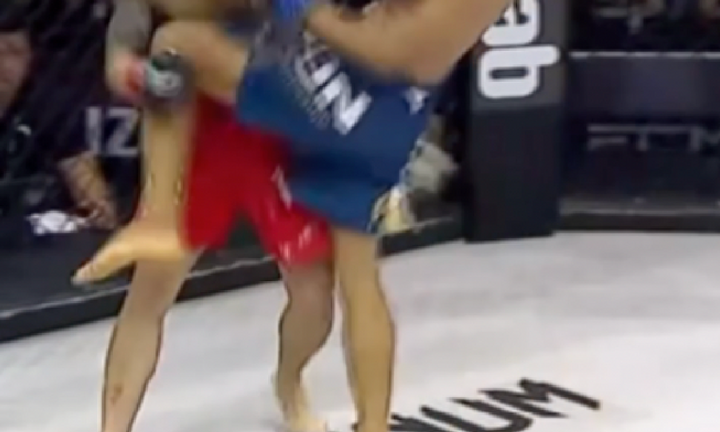 'Kim Mao Sư Vương' hạ knock-out đàn em bằng 20 đòn chỏ