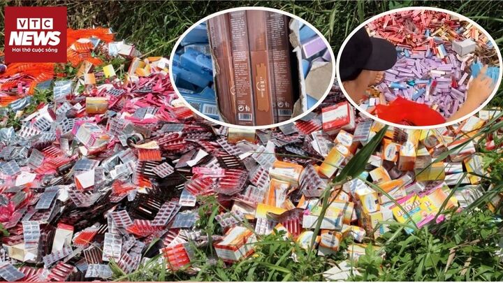 Thuốc hết hạn, mỹ phẩm bị vứt bỏ la liệt như rác thải 