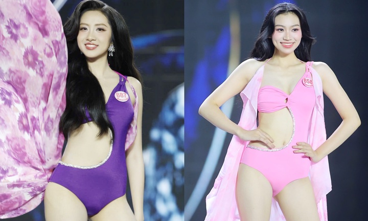 25 người đẹp trình diễn áo tắm trong đêm Chung kết Hoa hậu Việt Nam 2024