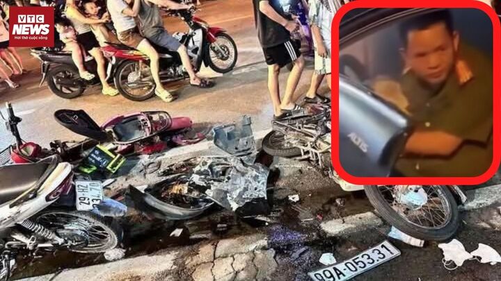 Cách chức Trung tá công an say rượu, gây tai nạn liên hoàn ở Bắc Ninh