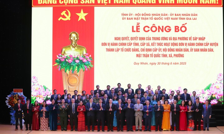 Lễ công bố Bình Định - Gia Lai hợp nhất