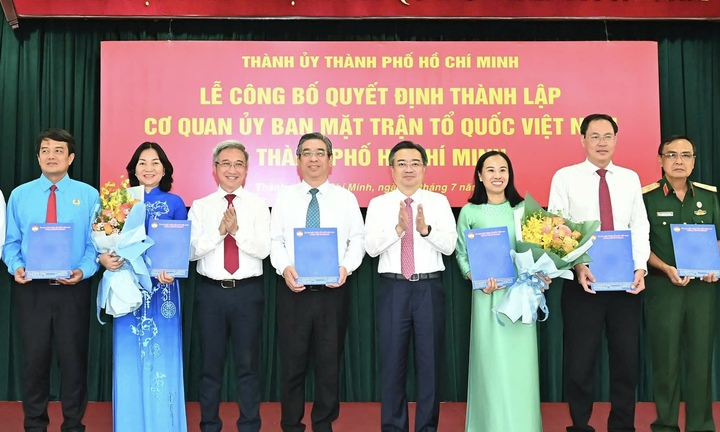Công bố danh sách lãnh đạo Ủy ban MTTQ Việt Nam TP.HCM