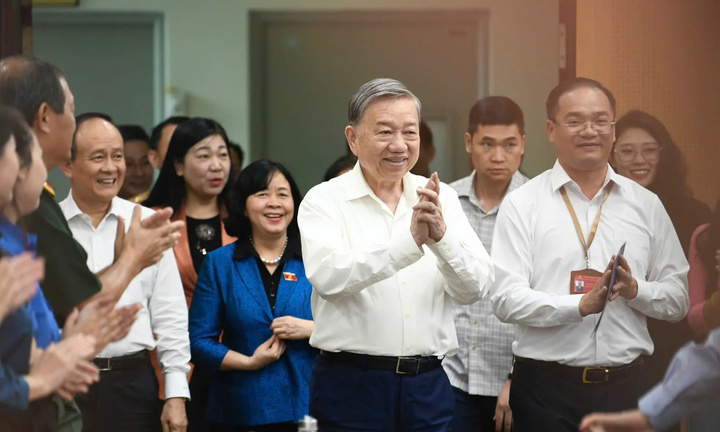 Tổng Bí thư Tô Lâm tiếp xúc cử tri 11 phường tại Hà Nội