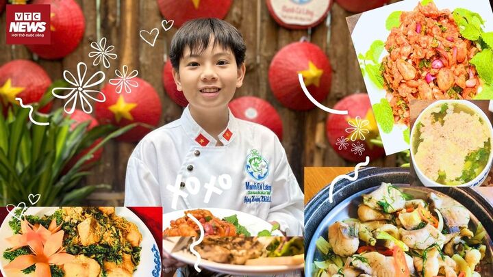 Cậu bé 13 tuổi thi triển biệt tài nấu ăn 